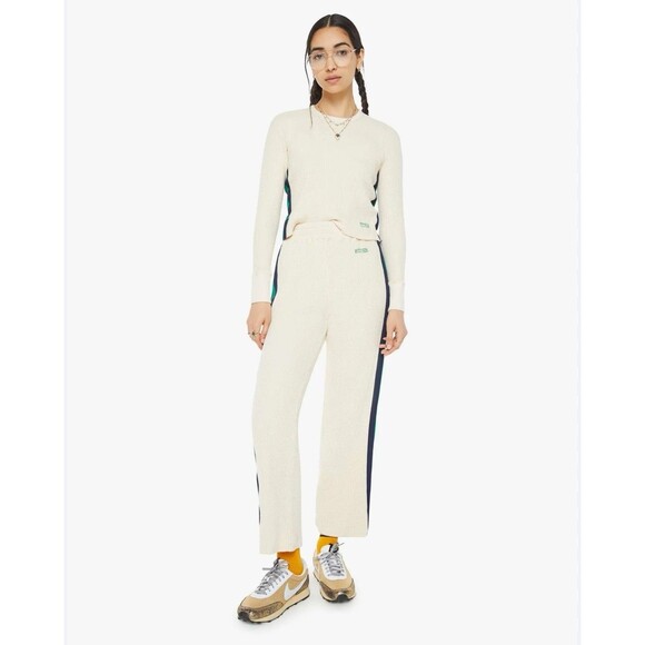 Mother Waffle Set Itty Bitty Crewneck and Keep Track Pants In School Pickup S